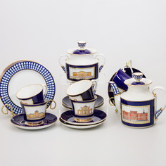 Сервиз чайный. Императорский фарфоровый завод. Классика Петербурга. 20 предметов.