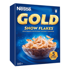 Сухой завтрак хлопья Gold Snow Flakes кукурузные с сахаром 300 г