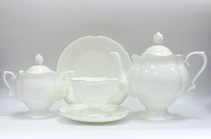Сервиз чайный Императорский фарфоровый завод Форма Наташа Золотая лента 20 предметов