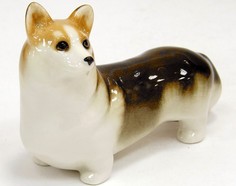 Скульптура. Императорский фарфоровый завод. Корги. 8 см.