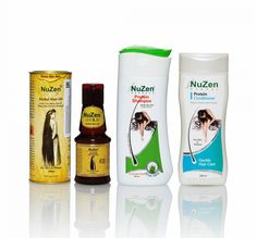 Nuzen Herbals Лечебный комплекс от выпадения волос: Масло + шампунь + бальзам