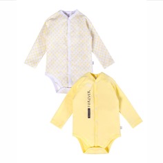 Комплект детский Мамуляндия Боди 2шт. 21-16003 Лимон, Интерлок, 86, Белый/Желтый