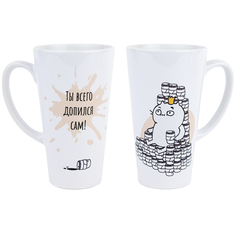 Кружка большая "Авокадо и йога" Kawaii Factory