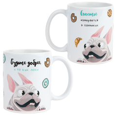 Кружка "Мопс и счастье" Kawaii Factory