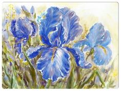 Подставки на пробке Ирисы 40х29 см (4шт) Top Art Studio