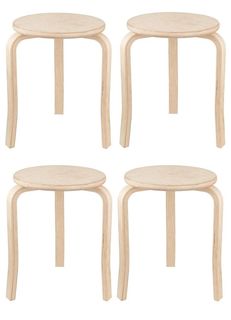 Комплект стульев (KU036.1 - 4шт) KETT-UP ECO TRIO STYLE, три ножки, натуральный