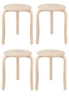 Комплект стульев (KU036.1 - 4шт) KETT-UP ECO TRIO STYLE, три ножки, натуральный