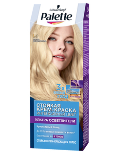 Стойкая крем-краска для волос Palette L0 кристальный блонд, 110 мл + 20 г