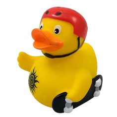 Игрушка для ванны Funny Ducks, сувенир "Скейтбордер уточка", 1943