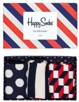 Набор Happy Socks Classic Navy Socks Gift Set 3 XSTR08 цв. мультиколор р. 36-40