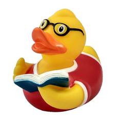 Игрушка для ванны Funny Ducks, сувенир "Читатель уточка", 1827