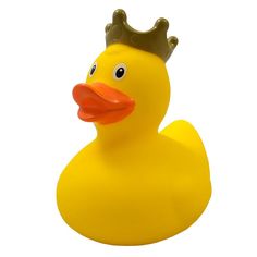 Игрушка для ванны Funny Ducks, сувенир "Желтая уточка в короне", 1925