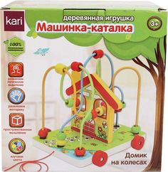 Деревянная игрушка Машинка Kari-каталка K6370