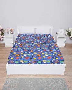 Простыня на резинке из бязи "Всё себе", Бомбочка, Размер: 160 х 200