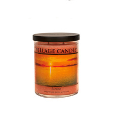 Ароматическая свеча Village Candle "Восход солнца", стеклянная, средняя