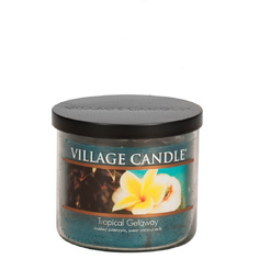 Ароматическая свеча Village Candle "Тропический остров", чаша, средняя