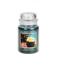 Ароматическая свеча Village Candle "Тропический остров", большая