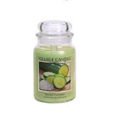 Ароматическая свеча Village Candle "Огурец и морская соль", большая