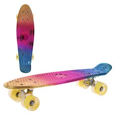 Детский скейтборд X-Match пластиковый, 56,5*14,5 см, колеса PU со светом