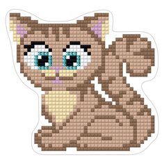 Мозаики Фрея магнит, Котенок, 9,5х9 см ALVM-016 Freya