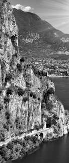 Самоклеющиеся фотообои "Италия", 90x210 см, эффект черно-белый Фотообои.РФ