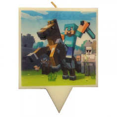 Свеча для торта Simparty Minecraft Стив на лошади, Simparty50