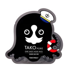 Маска-патч для носа от черных точек Tony Moly Tako Pore One Shot Nose Pack, 2 шт