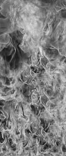 Самоклеющиеся фотообои "Огонь", 90x210 см, эффект черно-белый, отраженный Фотообои.РФ