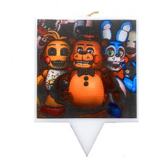 Свеча для торта Simparty Fnaf аниматроники 5 ночей с Фредди, Simparty136