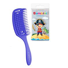 Расчёска для волос Limoni Bambini Super Brush, синяя 10167