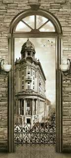 Самоклеющиеся фотообои "Выход на балкон", 90x200 см, эффект отраженный Фотообои.РФ