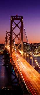 Самоклеющиеся фотообои "Сан-Франциско, мост на закате", 90x210 см Фотообои.РФ