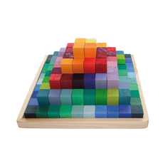 Строительные кубики ступенчатая пирамида маленькие Grimms 42080