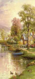 Самоклеющиеся фотообои "В сказке Кинкэйда 1", размер: 90x200 см, эффект: отраженный Фотообои.РФ