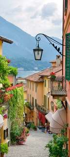 Самоклеющиеся фотообои "Улочка Италии 3", размер: 90x200 см, эффект: отраженный Фотообои.РФ