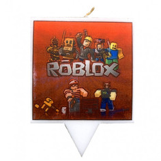 Свеча для торта Simparty Roblox red, Simparty114