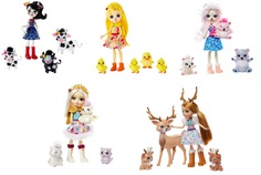 Игровой набор Mattel Enchantimals Кукла с 3 зверушками, в ассортименте