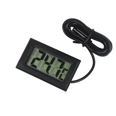 Цифровой термометр Kronos TPM-10 (-50 до +110 С) с выносным датчиком, 1 м (Черный) Da Privet