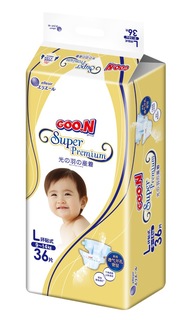 Подгузники GOO.N Супер Премиум L (9-14 кг) 36 шт. 100000779 Goon