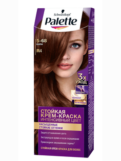 Стойкая крем-краска для волос Palette R4 (5-68) Каштан, защита от вымывания цвета, 110 мл