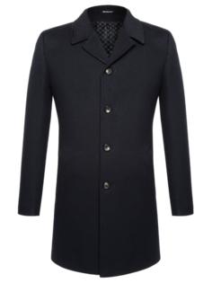 Пальто мужское Berkytt 107/1 К863 Slim-Fit синее 46/176 RU