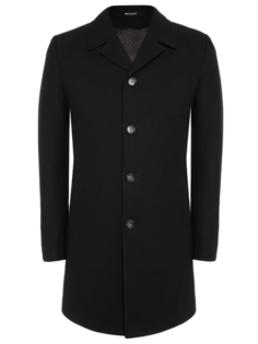 Пальто мужское Berkytt 107/1 К Slim-Fit черное 52/176 RU