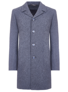 Пальто мужское Berkytt 107/1 Ф863 Slim-Fit серое 52/176 RU