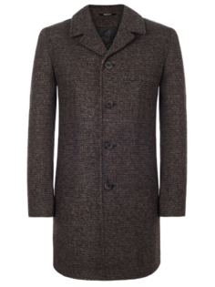 Пальто мужское Berkytt 107/1 Б850 Slim-Fit коричневое 54/176 RU