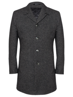 Пальто мужское Berkytt 107/1 П216 Slim-Fit серое 58/188 RU