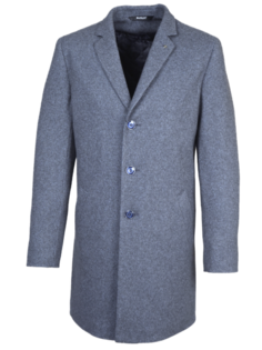 Пальто мужское Berkytt 106/1 Ф863 Slim-Fit серое 52/176 RU