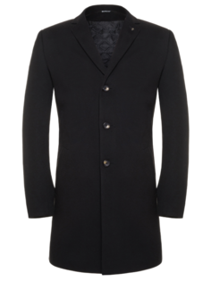 Пальто мужское Berkytt 106/1 К.1 Slim-Fit черное 60/182 RU