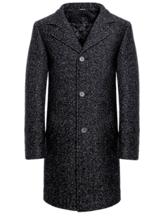 Пальто мужское Berkytt 105/1 Б1676 серое 58/182 RU