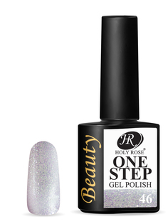 Однофазный гель-лак Holy Rose Beauty для ногтей One-Step №46, розовый шиммер, 10 мл