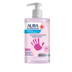 Крем-мыло для рук Aura Derma Protect Soft Антибактериальное 450 мл